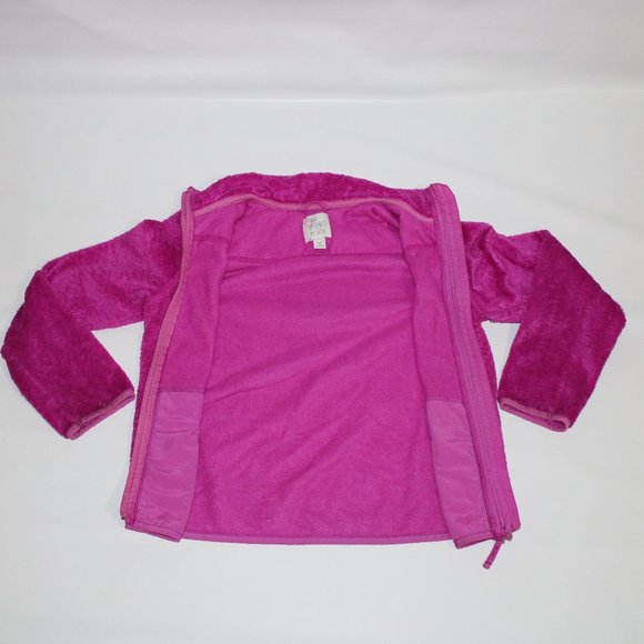 Children's Place Girl Pink Fleece Sweater(7-8) - Picture 6 of 8